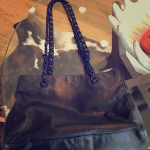 Vintage Leather Prada tote